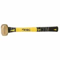 Abc Hammers 2 lbs Brass Hammer with 12 in. Fiberglass Handle AB1857